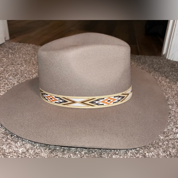 VINTAGE TAN CHARLIE ONE HORSE WOOL COWGIRL HAT - Picture 6 of 8